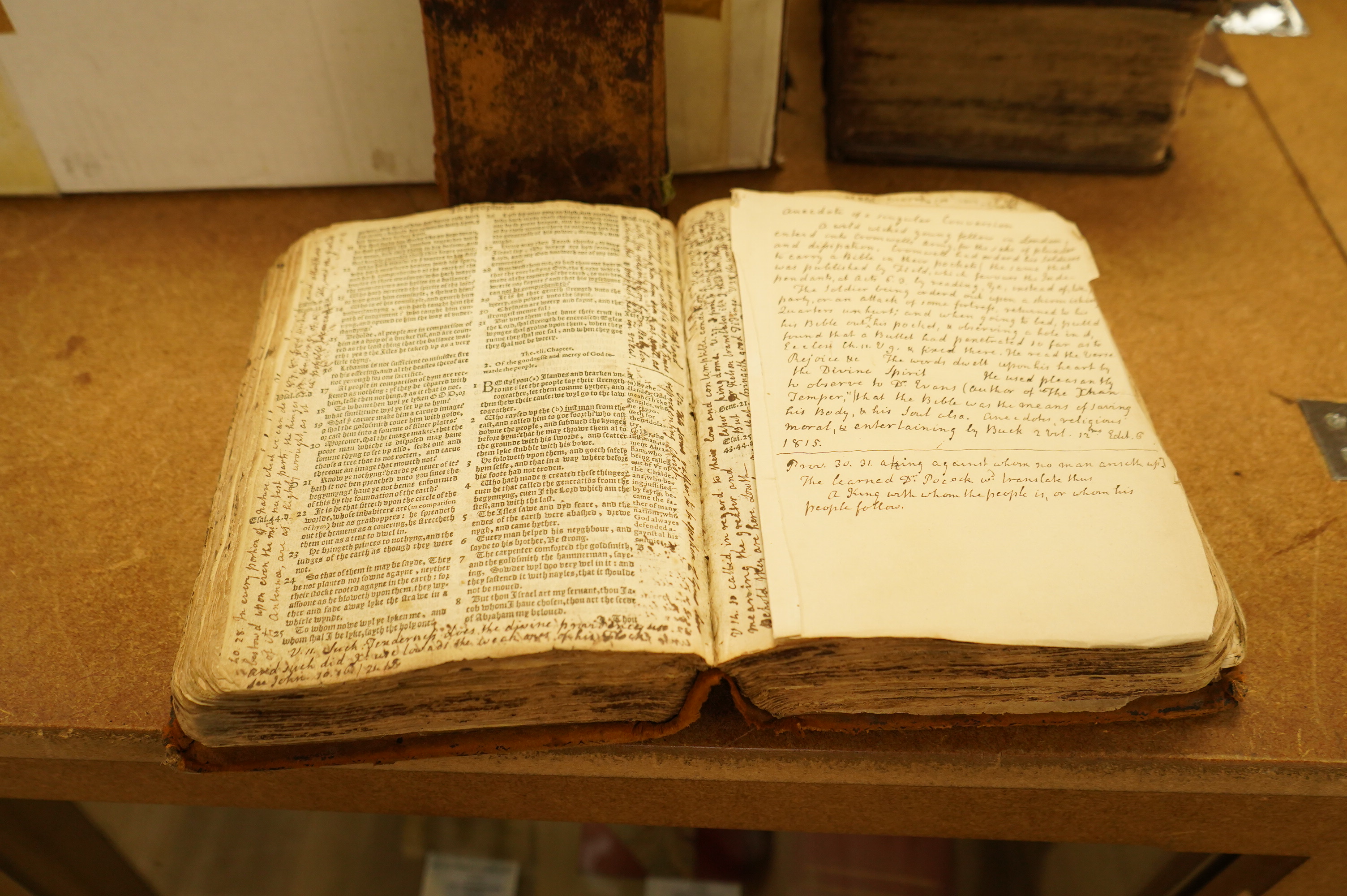A BIBLE ARCHIVE - A highly unusual collection of three English Bibles, having belonged to the Whytehead family (of Yorkshire's North and East Ridings); comprising The Bishops' (1573 edition), a Geneva (1603 edition) and